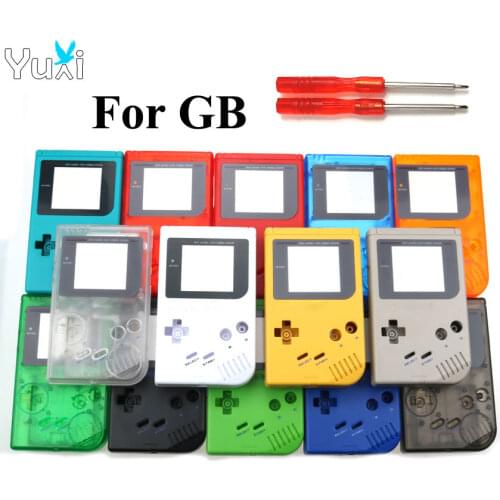 YuXi New Plastic Shell Case Cover For Gameboy Classic for Nintendo GB Console Housing with screwdrivers