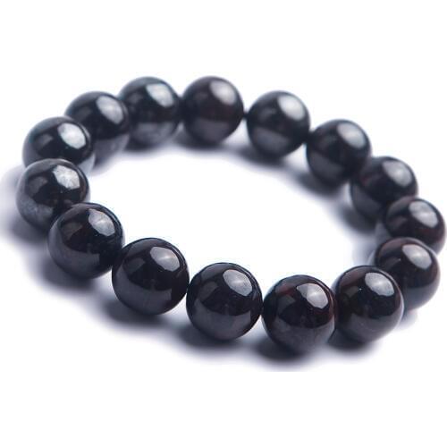 South Africa Genuine Natural Purple Sugilite Round Loose Stone Beads Women Female Charm Bracelet 15mm
