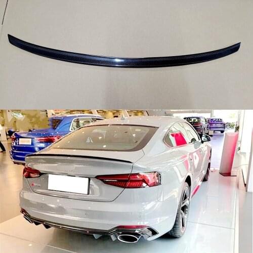 Carbon Fiber Rear Tunk Spoiler For AUDI A5 S5 RS5 Only Fit For 4Doors 2017 2018 2019 2020 2021 Wing Lip Spoilers Car Accessories