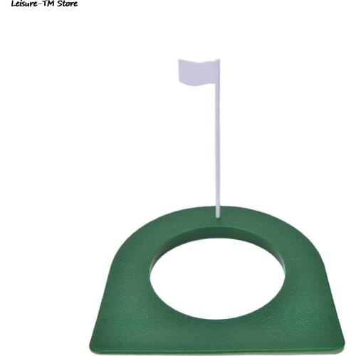1 Set New GOLF In/Outdoor Regulation Putting Cup Hole Putter Practice Trainer Aid Flag