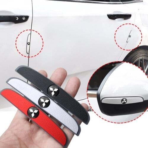 1Set Rubber Car Door Edge Corner Anti-Collision Strip Stickers Accessories For Mitsubishi Pajero Outlander Jinxuan ASX Lancer ex