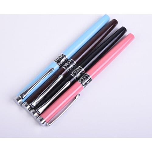 1pc/lot Wingsung Blue Hooded Nib Fountain Pens 0.5mm Metal Ink Pens Office Financial For School Supplies Stationery