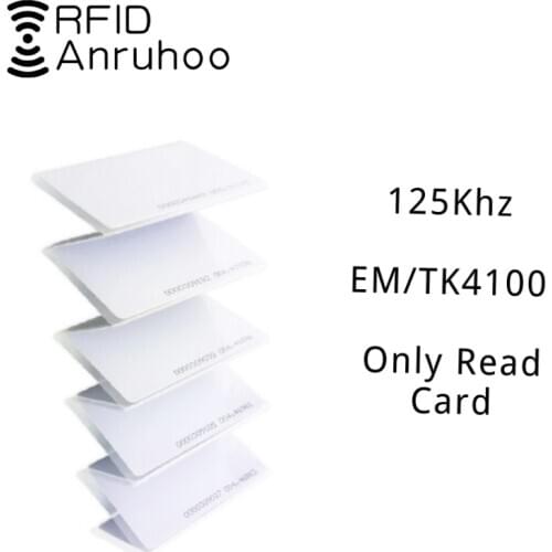 100PCS ID Smart Chip Tag For Attendance Badge 125Khz RFID Read-Only Authorization Key Fob TK/EM4100 Access Control Card