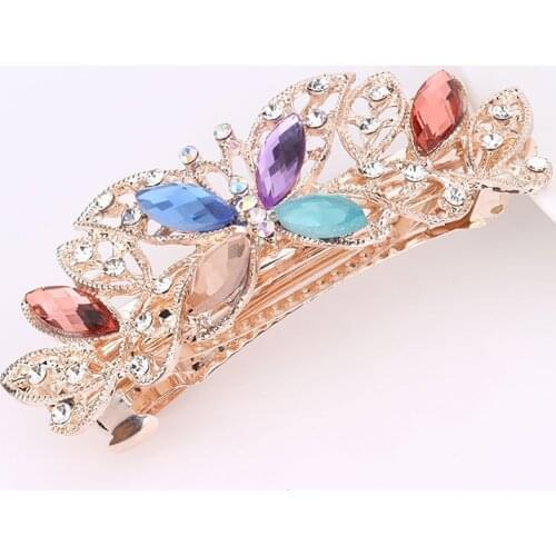 14 Styles Sequins Sparkly Bow Rose Hairpin Luxury Elegant Colorful Lein Stone Hair Decorated Party Birthday Gift