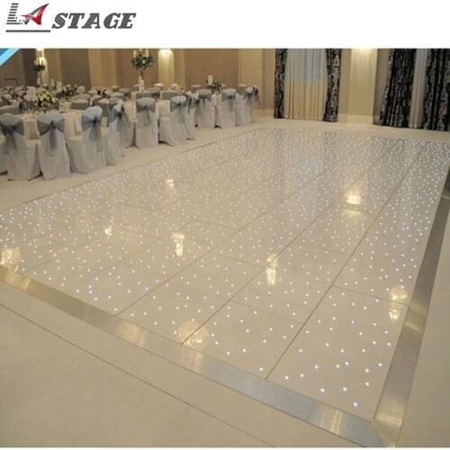 2ft*2ft Stage Color Changing Floor White/Black Led Starlit Dance Floor