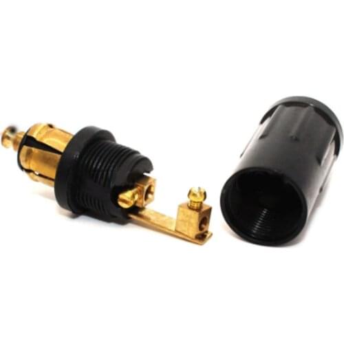 2pcs DIY DIN Hella Male Plug Powerlet Plug European Type 12v Cigarette Lighter Adapter Connector Fits BMW Motorcycles