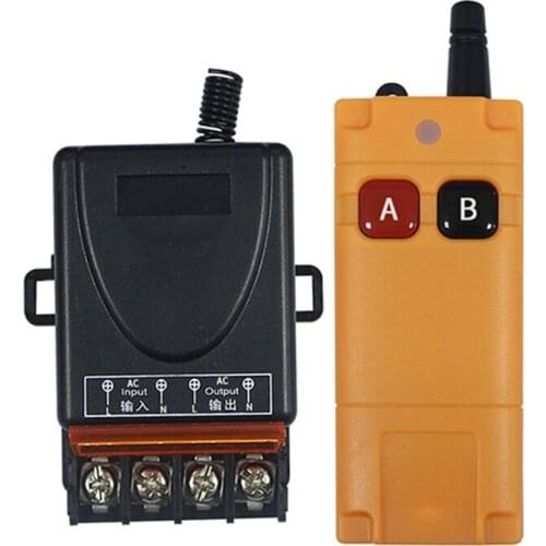 2000m AC85V 110V 220V 1CH Wireless Remote Control LED Light Switch Relay Output Radio RF Transmitter And 315/433 MHz Receiver