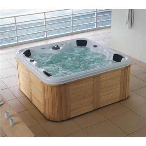 2120X2120X900mm 4 people Swimming Pool whirlpool Bathtub Acrylic Hydromassage Surfing Massage SPA YS801