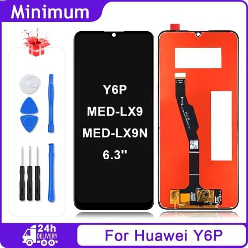 6.3" For Huawei Y6P 2020 MED-LX9 MED-LX9N LCD Display Touch Screen Digitizer Assembly For Huawei Honor 9A / Enjoy 10E