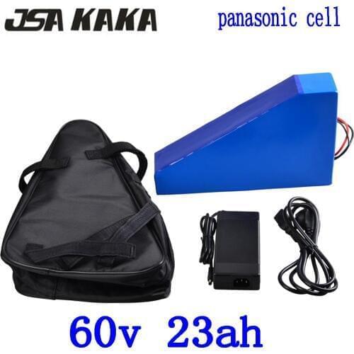 60V electric scooter battery 60v 23AH electric bicycle battery 60v 23ah lithium battery use panasonic cell with 67.2V charger