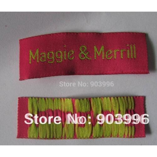 Free shipping OEM embroidery label,Customized garment/underwear labels/woven labels/logo