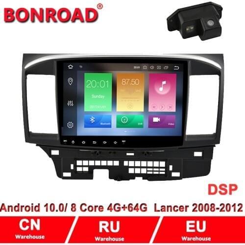 Bonroad 2 din android10..0 Car Radio Multimedia Player For Mitsubishi lancer x 2010-2015 stereo receiver GPS Navigation Video