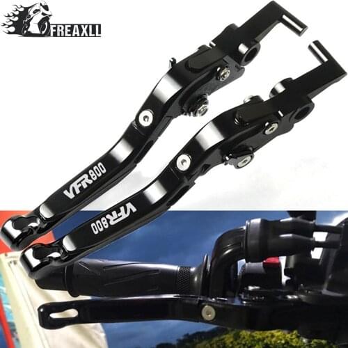 CNC Aluminum Motorcycle Handlebar Grips Brake Clutch Lever Adjustable Folding Extendable For Honda VFR800 VFR 800 2002-2016 2017