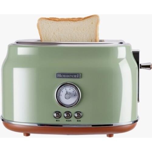 2 slices household toaster 2 slices slot automatic heating multi-function breakfast bread baking machine 850W toaster EU USA