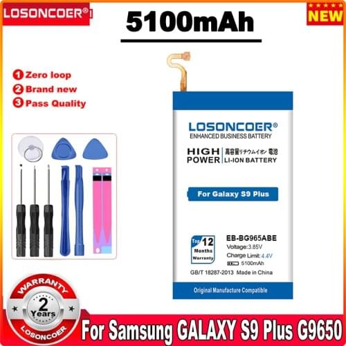 EB-BG965ABE 5100mAh Battery For Samsung Galaxy S9 Plus S9+ G9650 G965 G965F G965A G965T G965S G965R4 G965V Mobile Phone Battery
