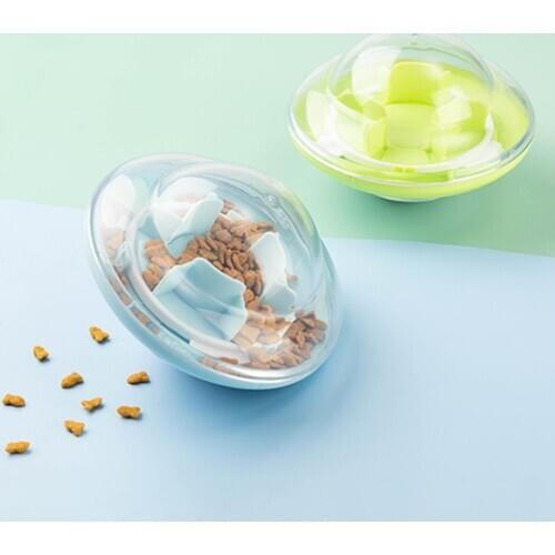 Dog Ball Toys Dog Food Ball Puppy Food Dispenser Food Dispenser Pet Tumbler Treat Ball UFO Shape Dogs Cats Interactive Bit Toy