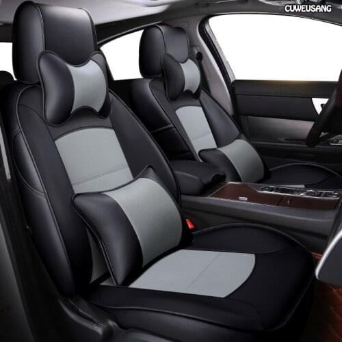 CUWEUSANG Custom Leather car seat covers For Toyota 86 Previa Sienna Venza Fortuner Fj CRUISER MARK IZOA Avalon YARiS Verso VIOS