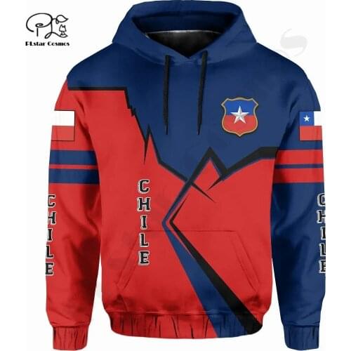 PLstar Cosmos 3DPrint Newest Sport Chile Country Flag Unique Men/Women Cozy Hrajuku Casual Streetwear Hoodie/Zip/Sweatshirt 4
