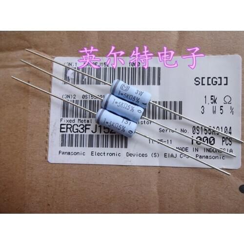 Original new 100% advanced resistor 3W 1.5K 3W 1K5 3W 1500R 5% 5*15 (Inductor)