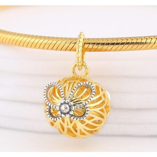 Authentic S925 Silver Shine Openwork Butterflies Necklace Pendant Bead Charm for Women Bracelet Bangle DIY Jewelry