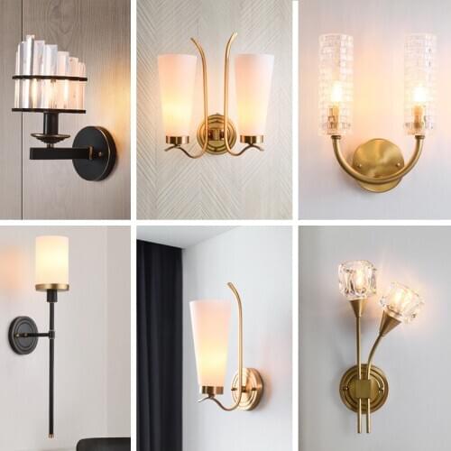 Modern lampes suspendues lustres wood bedroom light corridor bedroom aisle home deco cabecero de cama wall lamp