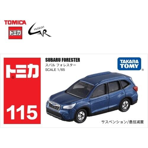TAKATA TOMY TOMICA Diecast Alloy Car Model Boy Toy Gifts Vehicles 115 Subaru Forester SUV Collectibles