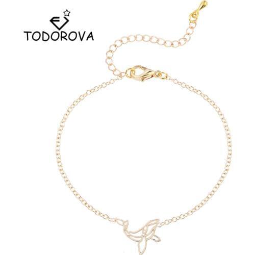 Todorova Cute Origami Whale Women Necklace Animal Jewelry Fish Men Bracelet Gifts for Girls Womens Jewellery