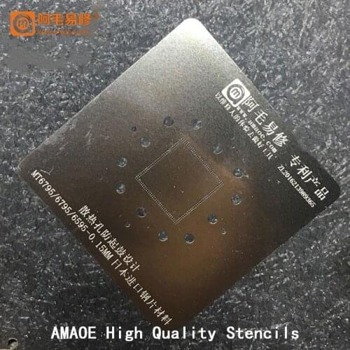 Upper layer CPU BGA Reballing Stencil Steel Mesh For Android MT6795/6595 0.15MM SM8250 RAM Heating Reball Tin Net Template