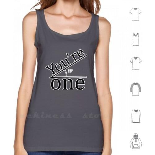 You' ; Re Acute One Tank Tops DIY Print Cute Acute Funny Pun Fun Punny Math Angle Dorky Dork Geek Geeky