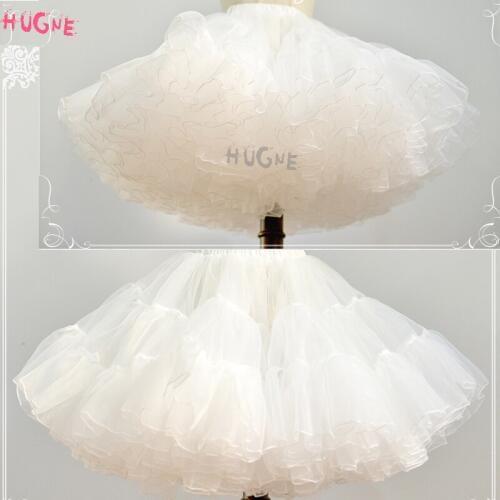 Womens mini Eugenia Chiffon Pettiskirts Tutu Tulle Skirt USE 16 Meters Material super puffy Lolita A-line Petticoat underskirts
