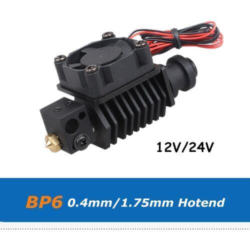 1pc 3D Printer Part Full Metal 0.4mm XCR-BP6 J-head Extruder Hotend Kit With 12V/24V 3010 Cooling Fan For 1.75mm Filament