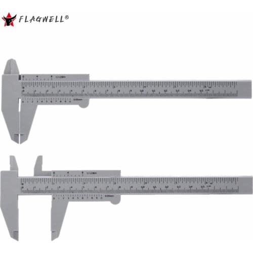 2Pcs 150mm Portable Eyebrow Ruler Measuring Vernier Caliper Plastic Scale Tattoo Microblading Permanent Makeup Measurement Tool