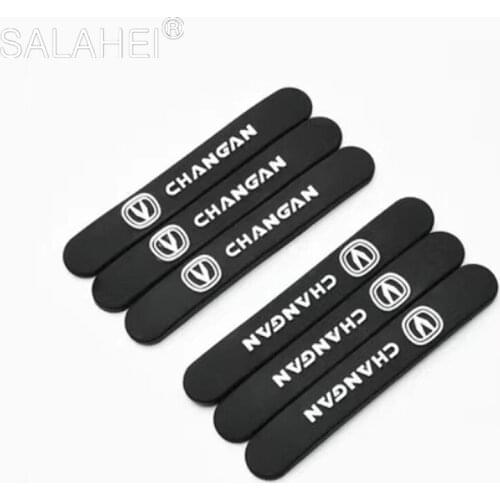 4/6Pcs Silicone Car Door Edge Guards Anti-collision Protector Bar Stickers For changan CS75 PLUS CS95 CS35 alsvin CS15 CS55 Eado