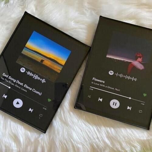 Spotify Acrylic music board custom spotify code fashion personalizado picture album display board anniversary gift
