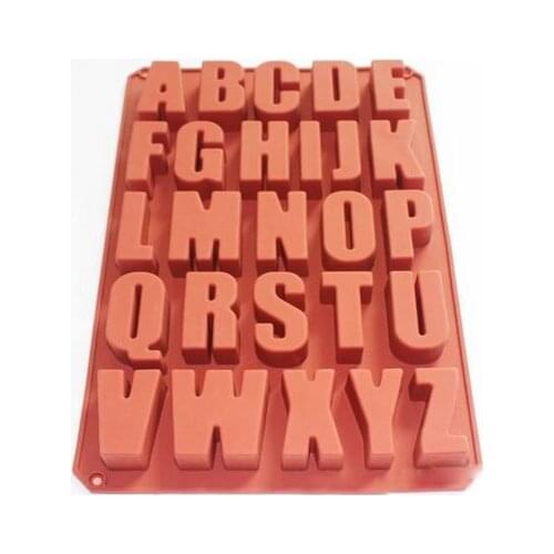 Alphabet Letter Soap Ice Cube Chocolate Candy Soap Silicone Mold Cake Decoration Pan