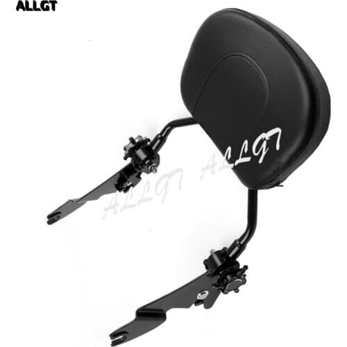 ALLGT Rear Adjustable Detachable Backrest Sissy Bar for Harley Touring Road King 2009-2016 2010 2011 2012 2013 2014 2015