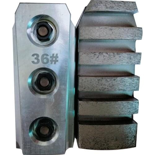 140mm Fickert Diamond Grinding Tools Metal Bond Segment Abrasive Block For Stone Granite Polishing And Cleaning