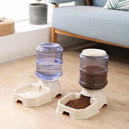 LeChong 3.8L Pet Cat Automatic Feeder Large Capacity Dog Drinker Pet Large Automatic Feeding Feed Water Bowl Pet Supplies