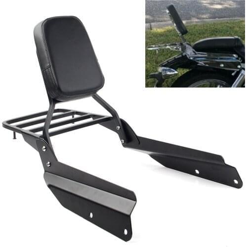 Motorcycle Sissy Bar Backrest Luggage Rack For Honda VTX 1300C 1800C VTX 1800F 2005 2006 2007 2008 2009 2010 2011 2011 Black