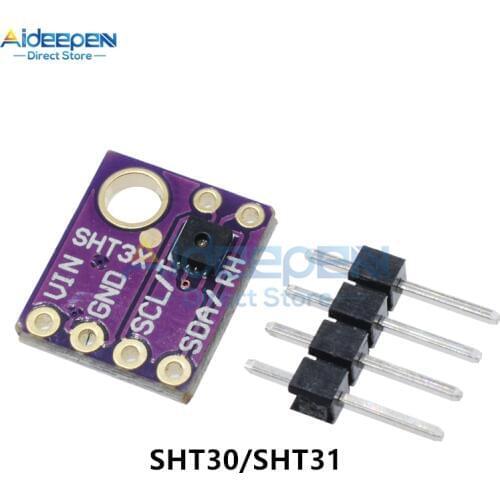 SHT30 SHT31 Digital Temperature and Humidity Sensor Module SHT31-D I2C Interface Accuracy Breakout Detection Weather For Arduino