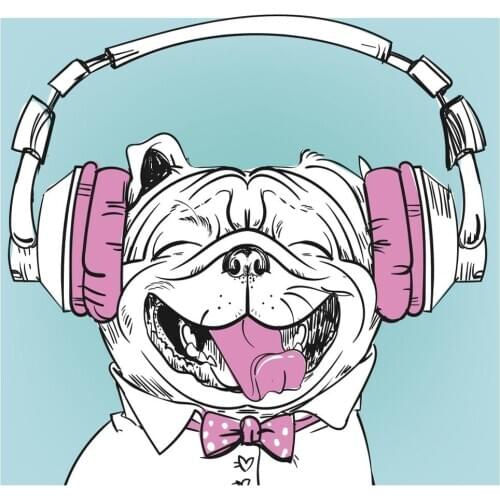 DABOXIBO Dogs Listening To Music Clear Stamps Mold For DIY Scrapbooking Cards Making Decorate Crafts 2020 NEW