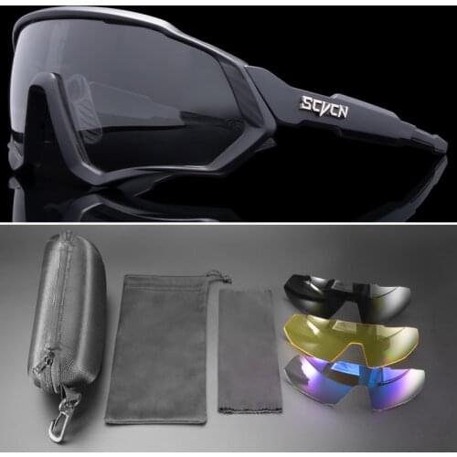 Photochromic Cycling Eyewear Outdoor Sports Cycling Sunglasses Mens Mountain Bike Glasses Women Cycling Eyewear 4 lens