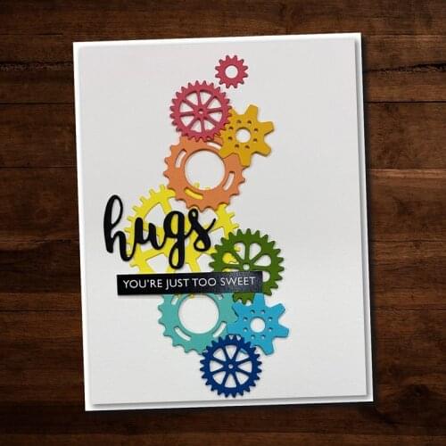 JMCRAFT 2021 New Various Gears Metal Cutting Dies DIY Scrapbook Handmade Paper Craft Metal Steel Template Dies