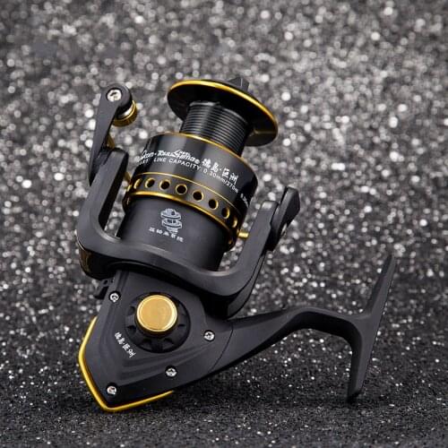 Tokushima DF 1000-6000 series Full Metal Spinning Fishing Reel Gear ratio 4.9:1/5.5:1 Ball bearing 3+1 Fishing Tackle Line Spool