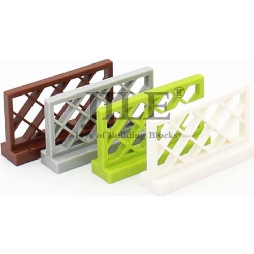 Moc Fence 1X4X2 City Street View Rail 3185 DIY Enlighten Sence Building Blocks Bricks Parts Compatible with Assembles Particles