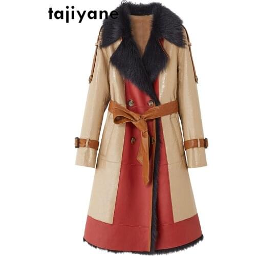 Winter Jacket Womens 2021 Women Real Wool Jackets Woman Genuine Sheepskin Coats Female Long Coat Mujer Parkas TN1442