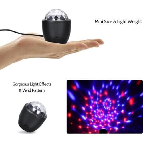 Mini USB Colorful Atmosphere Light Car USB Party Light DJ LED RGB Interior Lamp Club Disco Magic Stage Effect Portable Lights