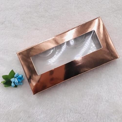 New rose gold lashes box 20pcs/lot soft paper eyelashes packaging for false eyelashes
