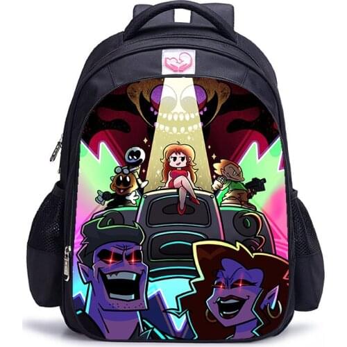16 inch Game Friday Night Funkin Children Backpack Student Schoolbag Teenager Boys Girls Shoulder Bags Orthopedic Mochila