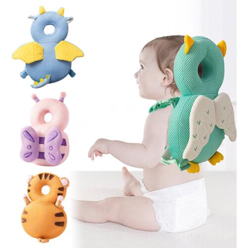 Toddler Baby Head Protector Safety Pad Cushion Back Prevent Injured Angel Bee Cartoon Security Pillows Baby Feeding Pillow
